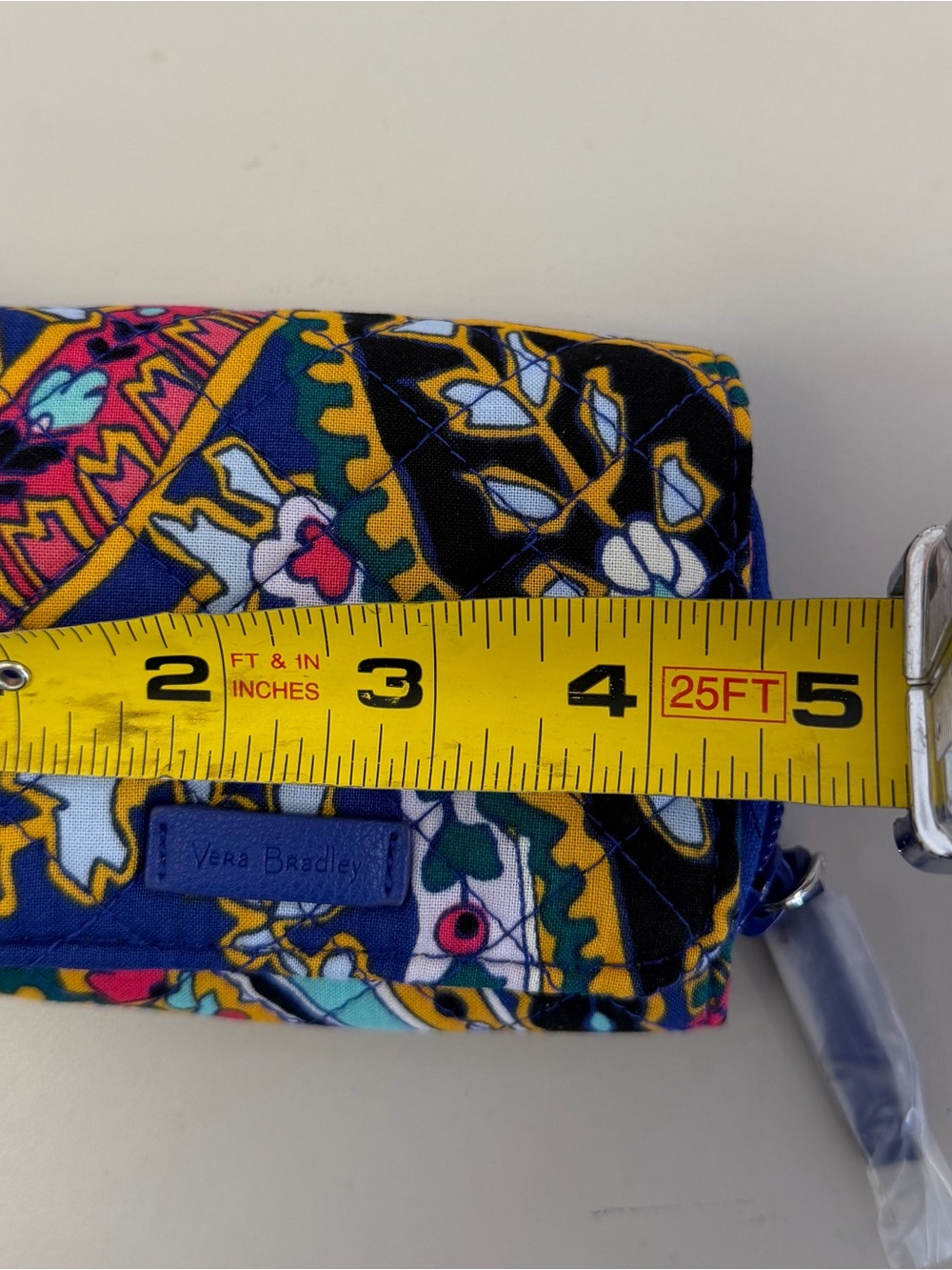 Like New Vera Bradley Iconic RFID Card Case, Romantic Paisley Quilted Pattern